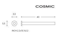 MEDIDAS TOALLERO LAVABO ARCHITECT S+ COSMIC